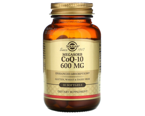 Solgar, CoQ10, Коэнзим 30 гелевых капсул Solgar, CoQ10, Коэнзим 30 гелевых капсул