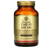 Solgar, Коэнзим Q-10, 400 мг, 60 гелевых капсул