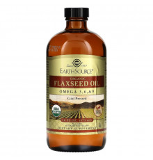 Solgar, Earth Source, Organic Flaxseed Oil, 16 fl oz (473 ml)