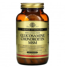 Solgar, Glucosamine Chondroitin MSM, Triple Strength, 120 Tablets
