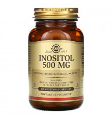 Solgar, Inositol, 500mg, 100 Veg Caps
