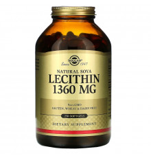 Solgar, Lecithin, 1360mg, 250 Softgels