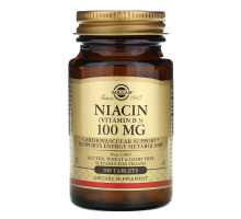 Solgar, Niacin, 100mg, 100 Tablets