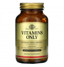 Solgar, Vitamins Only, 90 растительных капсул