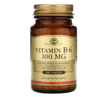 Solgar, Vitamin B6, 100mg, 100 Tablets