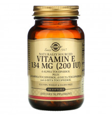 Solgar, Vitamin E, Mixed Tocopherols, 200 IU, 100 Softgels