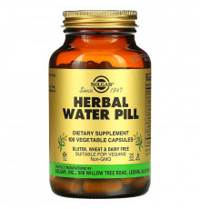 Solgar, Herbal Water Pill, 100 Vegetable Capsules