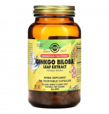 Solgar, Ginkgo Biloba Leaf Extract, 180 Vegetable Capsules
