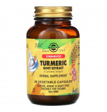 Solgar, Standardized Turmeric Root Extract, 60 Veggie Caps