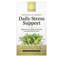 Solgar, Rhodiola & B-Complex, Daily Stress Support, 30 Vegetable Capsules