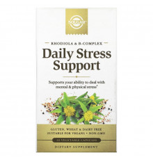 Solgar, Rhodiola & B-Complex, Daily Stress Support, 30 Vegetable Capsules