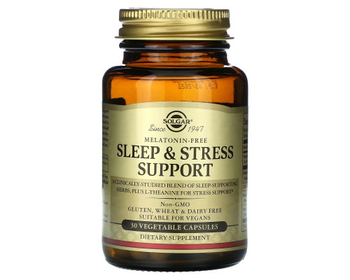 Solgar, Sleep & Stress Support, 30 Vegetable Capsules Solgar, Sleep & Stress Support, 30 Vegetable Capsules