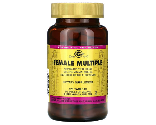Solgar, Female Multiple, 120 Tablets Solgar, Female Multiple, 120 Tablets