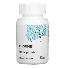 Thorne Research Бисглицинат железа 60 растительных капсул
