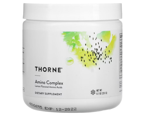 Thorne, аминокислотный комплекс, лимон, 231 г (8,1 унции) Thorne, аминокислотный комплекс, лимон, 231 г (8,1 унции)