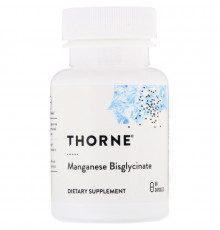 Thorne Research Марганец бисглицинат 60 растительных капсул