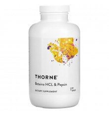 Thorne Research, Бетаин HCL и пепсина, 450 Veggie Caps