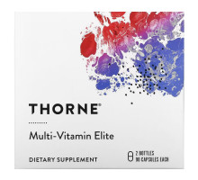 Thorne, Multi-Vitamin Elite, мультивитамины для приема утром и вечером, 2 флакона, по 90 капсул