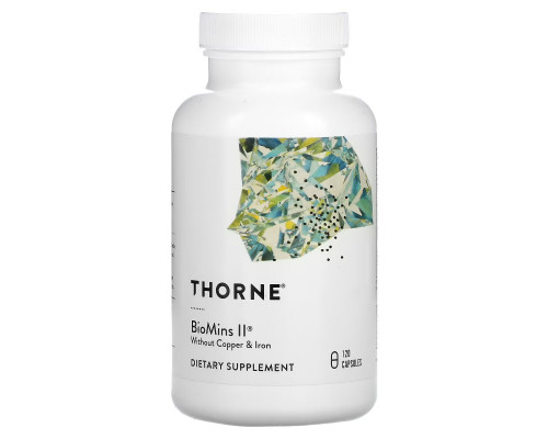 Thorne Research, Biomins II, 120 растительных капсул Thorne Research, Biomins II, 120 растительных капсул