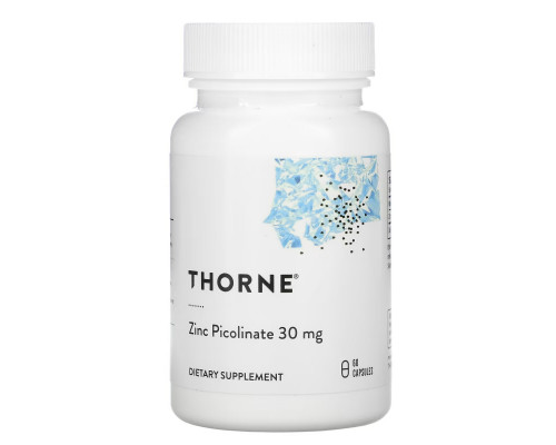 Thorne Research, Zinc Picolinate, 30 mg, 60 Capsules Thorne Research, Zinc Picolinate, 30 mg, 60 Capsules