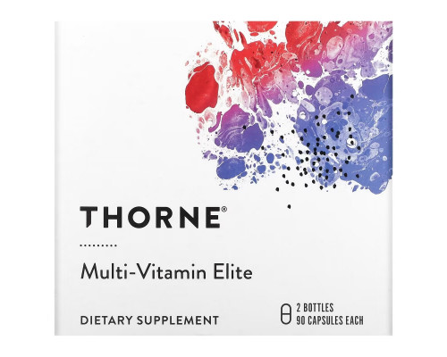 Thorne, Multi-Vitamin Elite, A.M. & P.M., 2 Bottles, 90 Capsules Each Thorne, Multi-Vitamin Elite, A.M. & P.M., 2 Bottles, 90 Capsules Each