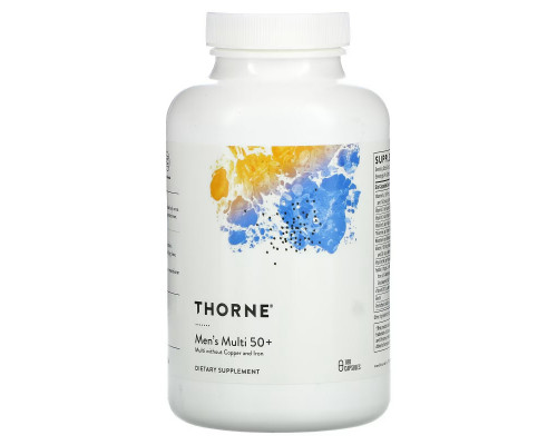Thorne Research, Men's Multi 50+, 180 Capsules Thorne Research, Men's Multi 50+, 180 Capsules