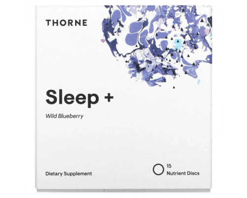 Для здорового сна Thorne, Effusio, Sleep+, дикая голубика, 15 растворимых дисков с питательными веществами Для здорового сна Thorne, Effusio, Sleep+, дикая голубика, 15 растворимых дисков с питательными веществами