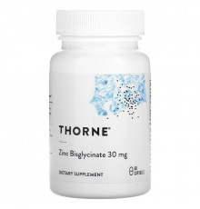 Thorne Research, Zinc Bisglycinate, 30 mg, 60 Capsules