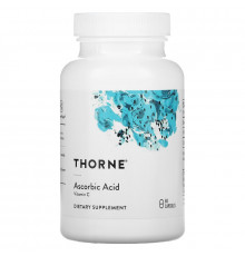 Thorne, Ascorbic Acid, Vitamin C, 60 Capsules
