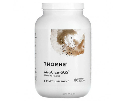 Растительный протеин Thorne, MediClear-SGS, с шоколадным вкусом, 1082 г (38,2 унции) Растительный протеин Thorne, MediClear-SGS, с шоколадным вкусом, 1082 г (38,2 унции)