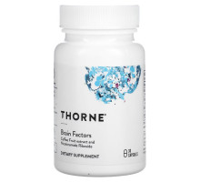 Thorne, Brain Factors, добавка для поддержки мозга, 30 капсул