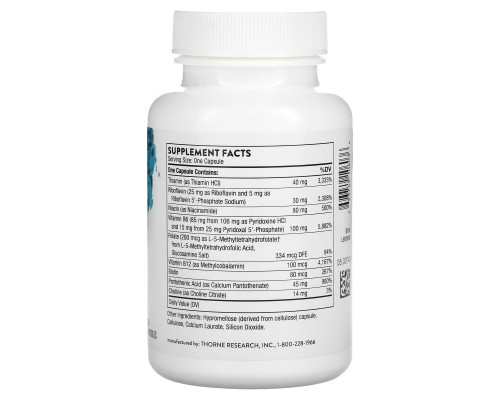 Thorne Research, B-Complex #6, 60 капсул Thorne Research, B-Complex #6, 60 капсул
