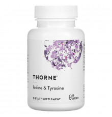 Thorne Research Йод и тирозин 60 капсул в растительной оболочке