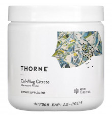 Thorne Research Цитрат кальция и магния Шипучий порошкообразный напиток 8 унций (227 г)