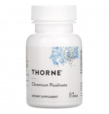 Thorne Research, Пиколинат хрома, 60 капсул на растительной основе