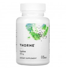 Thorne Research, L-Лизин, 60 растительных капсул
