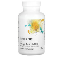 Thorne Research, Омега-3 с коэнзимом Q10, 90 желатиновых капсул