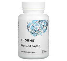 Thorne Research, PharmaGABA-100, 60 вегетарианских капсул