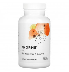 Thorne, Красный дрожжевой рис + CoQ10, 120 капсул