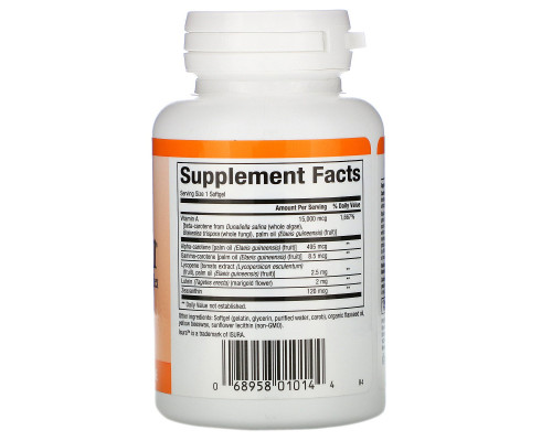 Natural Factors, BetaCareAll, 25 000 МЕ, 90 желатиновых капсул Natural Factors, BetaCareAll, 25 000 МЕ, 90 желатиновых капсул