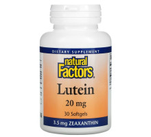 Natural Factors, Lutein, 20 mg , 30 Softgels