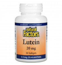 Natural Factors, Lutein, 20 mg , 30 Softgels