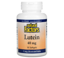 Natural Factors, Lutein, 40 mg, 30 Softgels