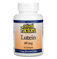 Natural Factors, Lutein, 40 mg, 30 Softgels