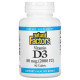Natural Factors, Vitamin D3, 50 mcg (2,000 IU), 90 Tablets