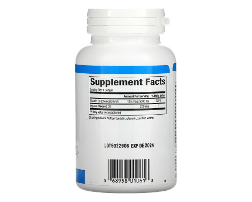 Natural Factors, Vitamin D3, 125 mcg (5,000 IU), 240 Softgels Natural Factors, Vitamin D3, 125 mcg (5,000 IU), 240 Softgels