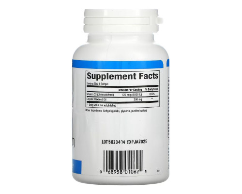 Natural Factors, Vitamin D3, 125 mcg (5,000 IU), 360 Softgels Natural Factors, Vitamin D3, 125 mcg (5,000 IU), 360 Softgels