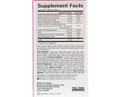Natural Factors, BioCoenzymated, Active B Complex, 60 Vegetarian Capsules Natural Factors, BioCoenzymated, Active B Complex, 60 Vegetarian Capsules