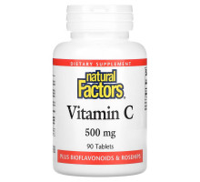 Natural Factors, Vitamin C, 500 mg, 90 Tablets