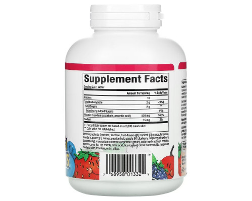 Natural Factors, Fruit-Flavor Chew Vitamin C, Four Mixed Fruit Flavors, 500 mg, 90 Chewable Wafers Natural Factors, Fruit-Flavor Chew Vitamin C, Four Mixed Fruit Flavors, 500 mg, 90 Chewable Wafers